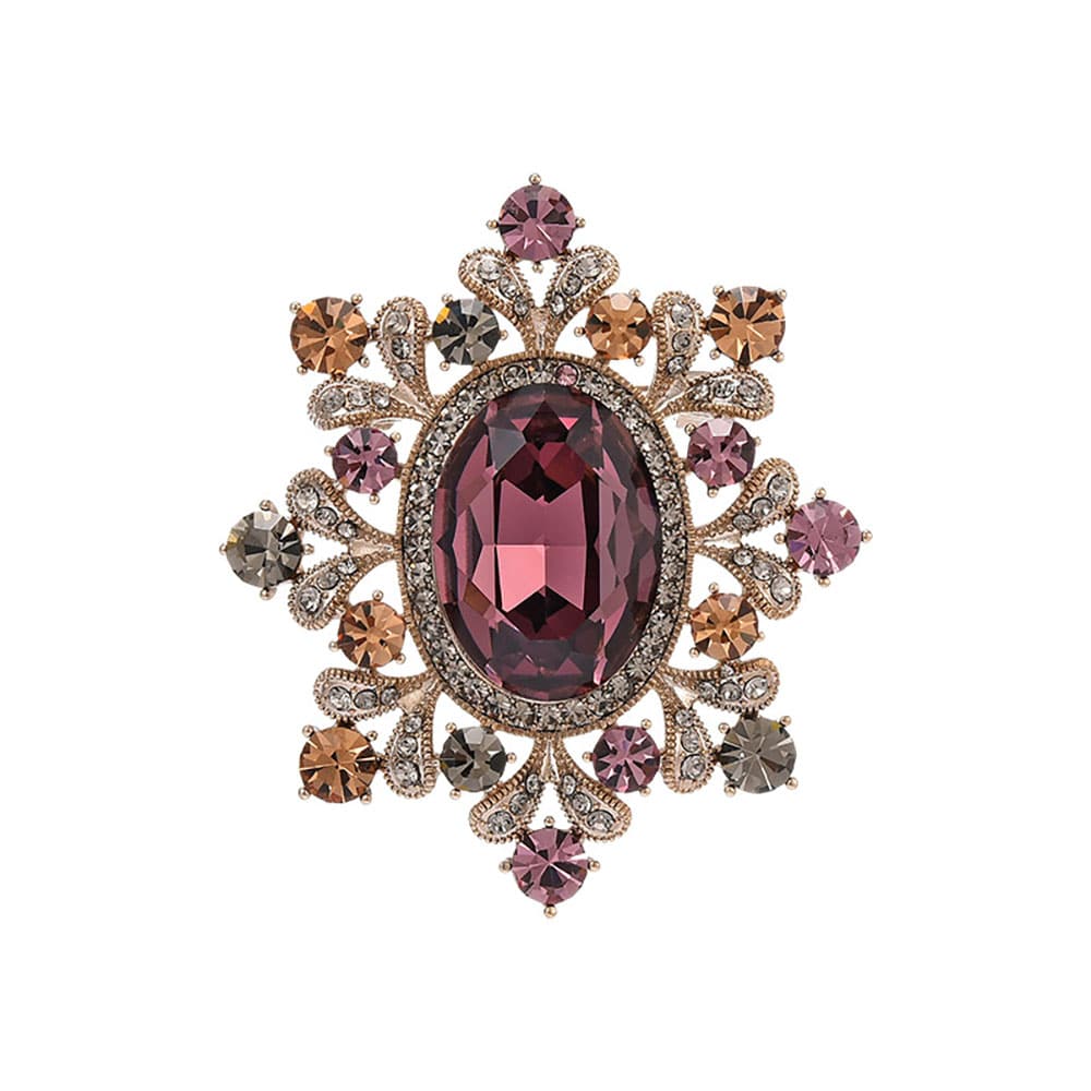 Vintage Flower Brooch High-End Women's Exquisite Luxury Design Sense Palace Style Corsage Niche Coat Pin Ornament - Image 4