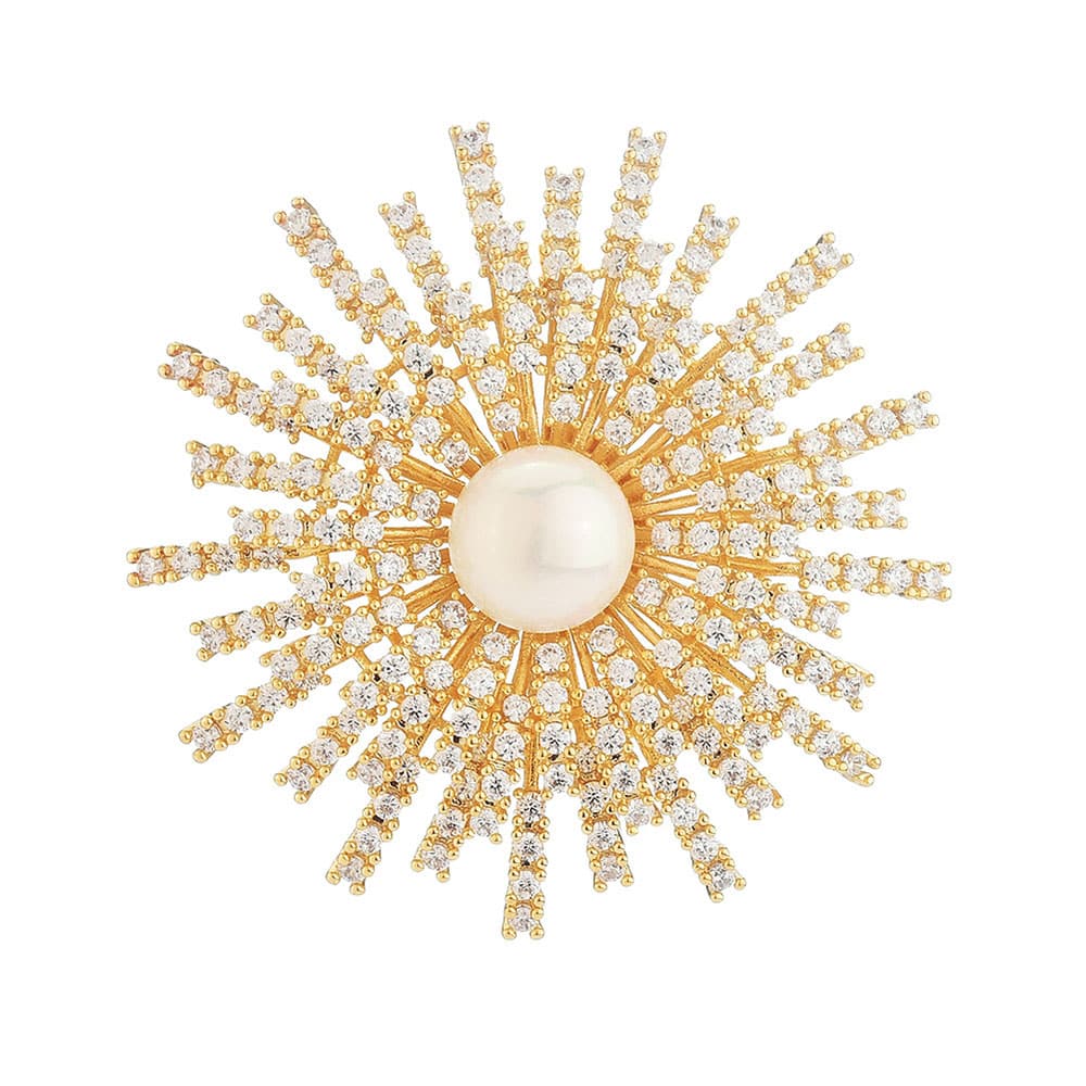 Clothing Accessories Corsage Brooch Pin All-Match Micro-Inlaid Women's Ornament Sunflower Brooch Hot sale Can Be Sent on Behalf - Image 4