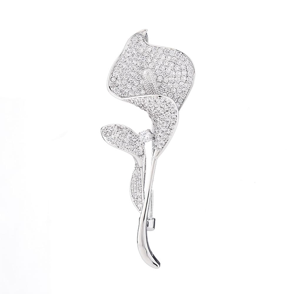 Korean Brooch Common Calla Collar Jewelry Brooch High-End Corsage Luxury Atmospheric Cardigan Safety Pin Hot sale Delivery - Image 4