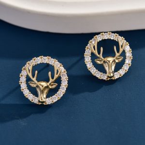Classic High-Grade Hot Selling Arrogant Zircon Earrings Sterling Silver Needle High-Grade Earrings Female Factory Hot sale Delivery